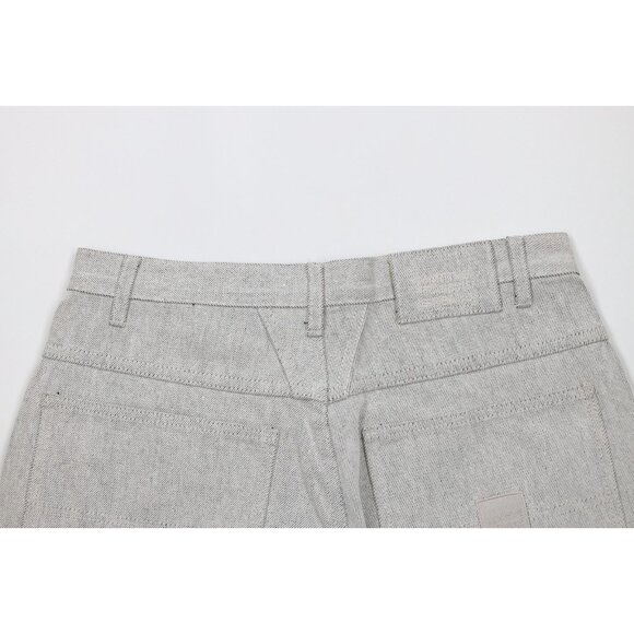 Deadstock Vtg 90s Marithe Francois Girbaud Mens 32 Baggy Denim Jean Shorts Gray - Picture 14 of 16